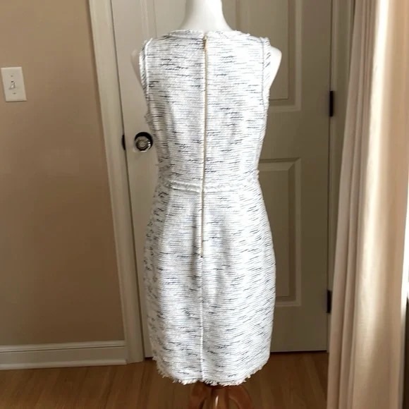 NWOT Kate Spade Plunge Neckline Bouclé Mini Dress multi-tweed sheath XXS - Picture 14 of 15